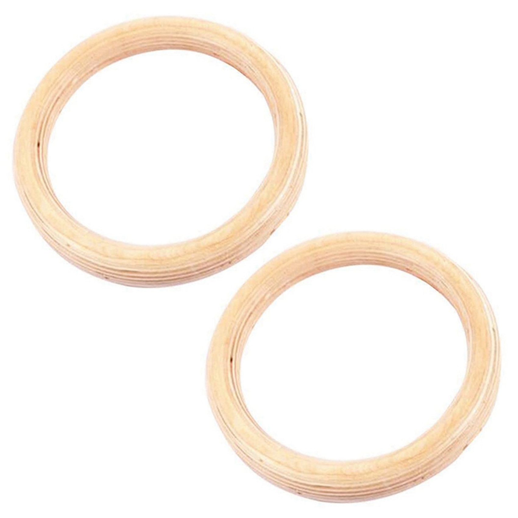 ARELENE 2Pcs Fitness Rings Training Ring New Wooden 32mm Exercise Fitness Gymnastic Rings Gym Exercise