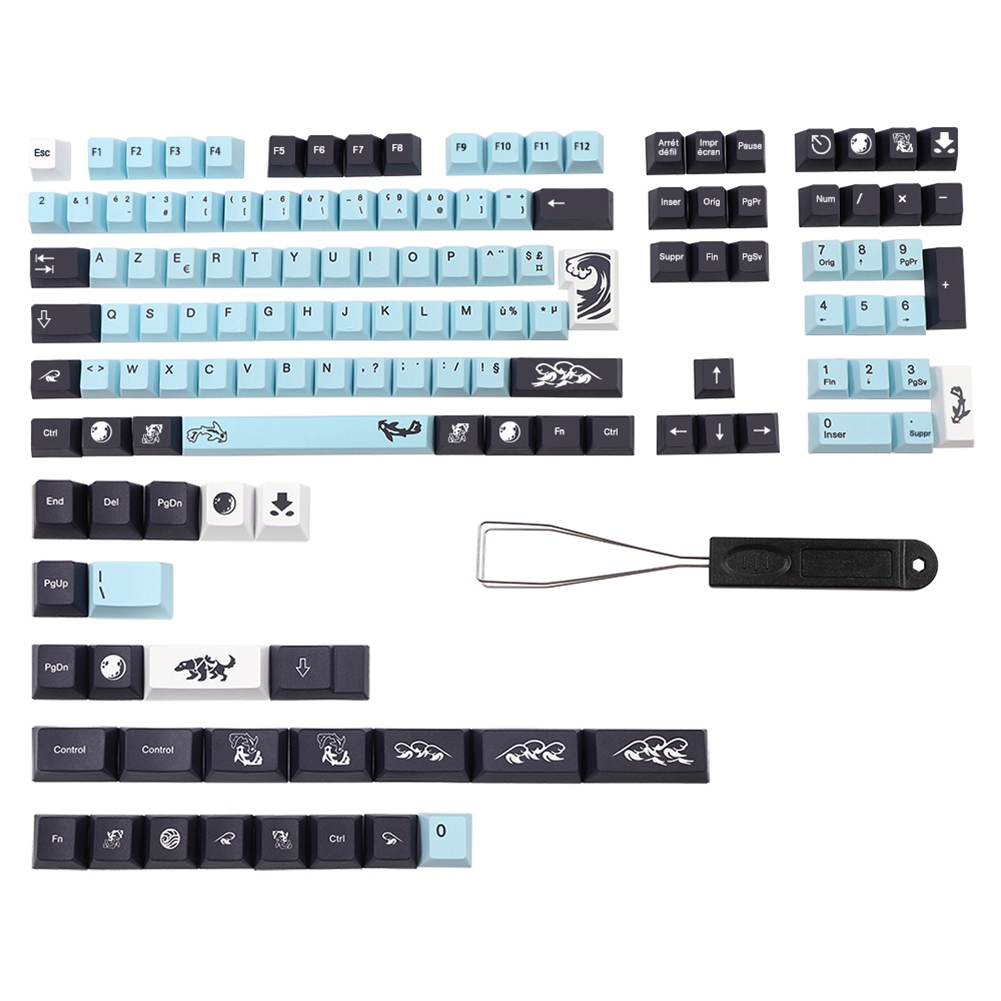 1 Set Mizu Keycaps for MX Switch Keyboard Cherry Profile Key Cap FR Keycap 135 Keys