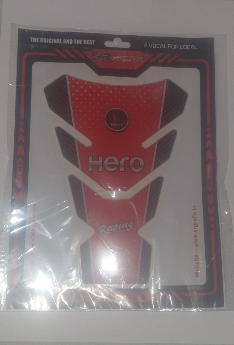 Hero Tank Pad Stricker For Bike