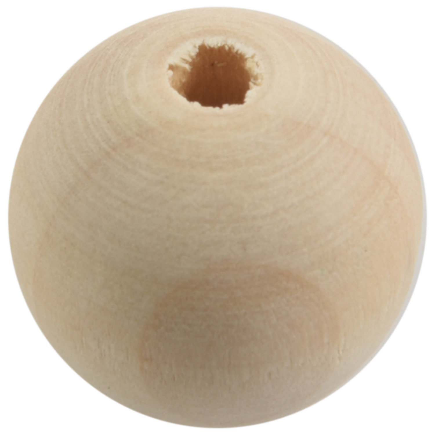 30x Natural Ball Wood Spacer Beads 25mm(1inch) Wood Color