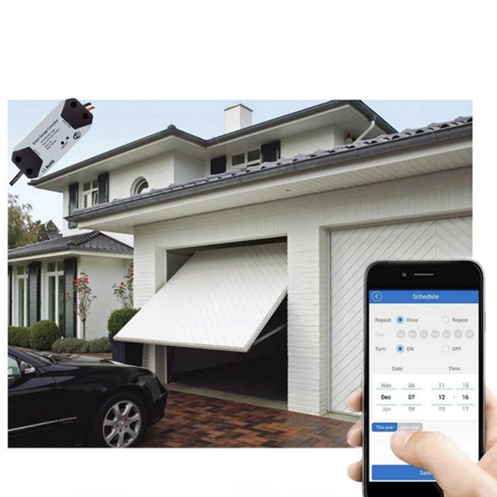 NEW Tuya Switch Smart Garage Door Opener Controller Work With Alexa Echo Google Home SmartLife/Tuya APP Control No Hub Require
