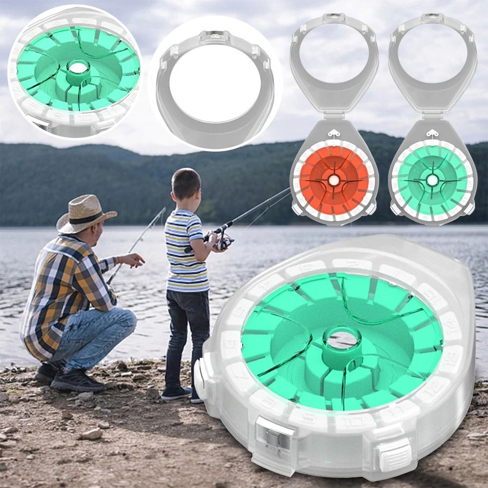 ZUKIBO Carbon Line Box Multifunction Fishing Line Winding Board Storage Box with Anti-Reversal Device Fishing Accessories Tools