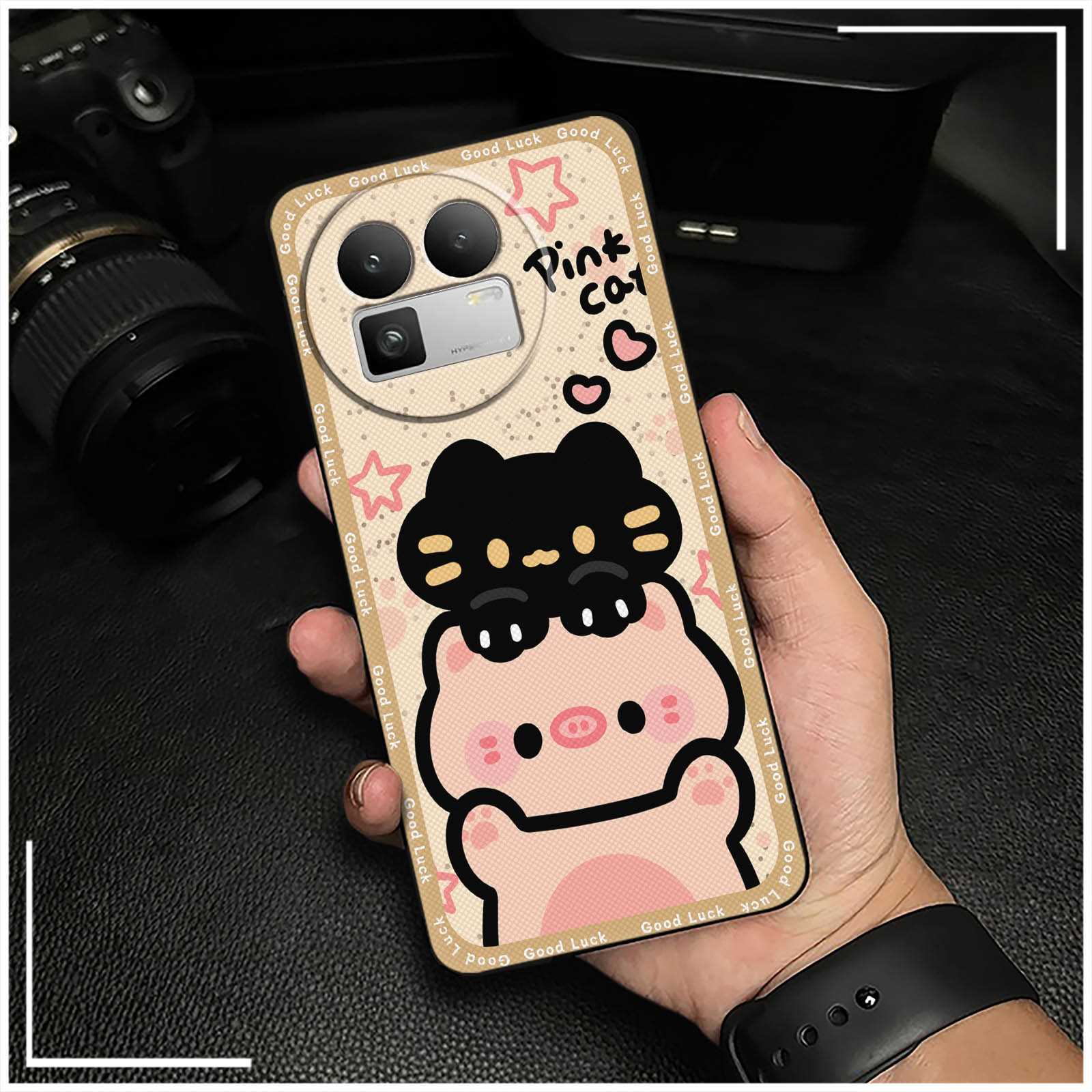 Waterproof Cartoon Phone Case For Realme GT8 China/C85 5G Cute Phone Pouch Protective Back Cover Dirt-resistant Durable