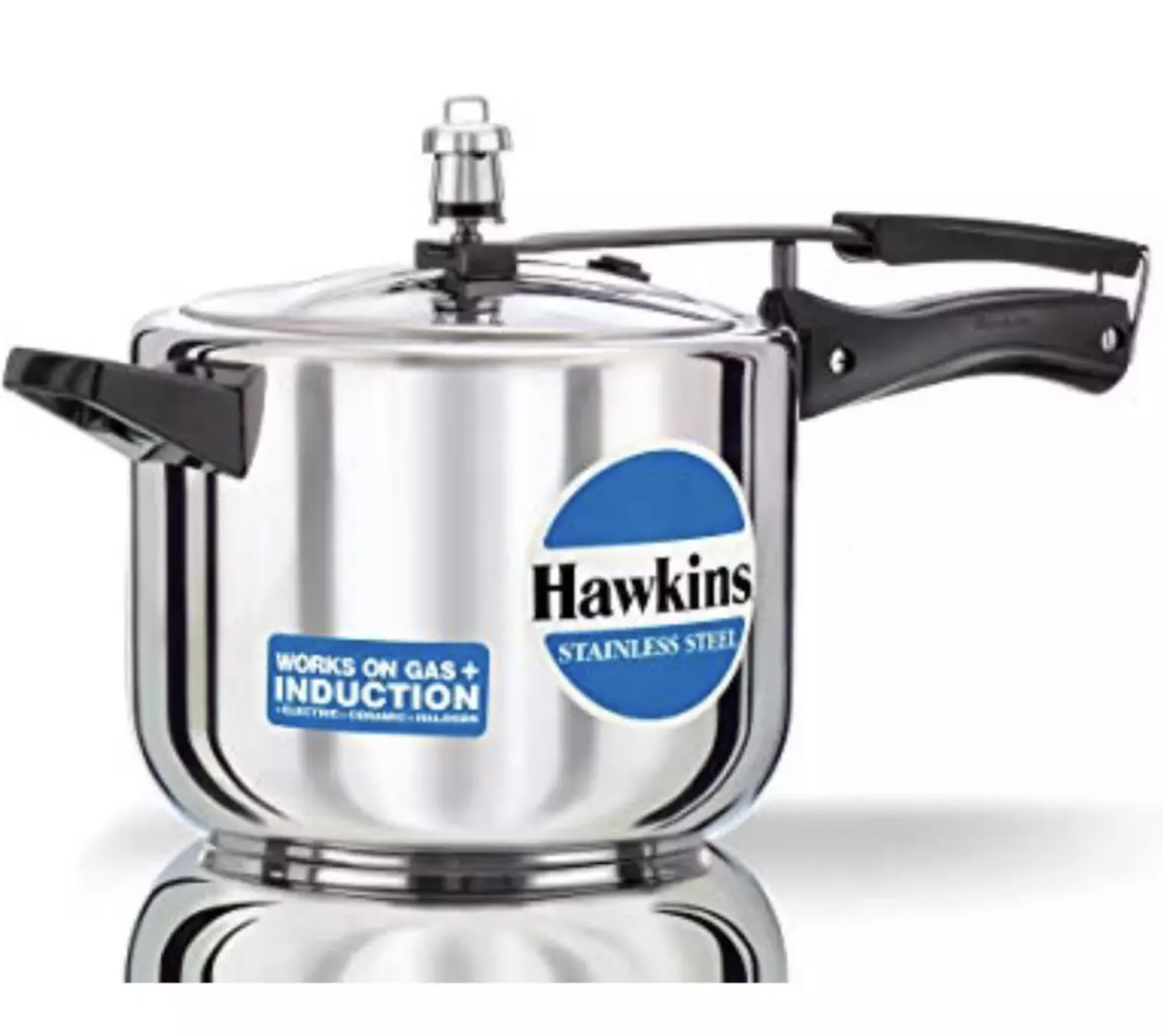 Hawkins Stainless Steel Pressure Cooker (HSS50)- 5 Litre