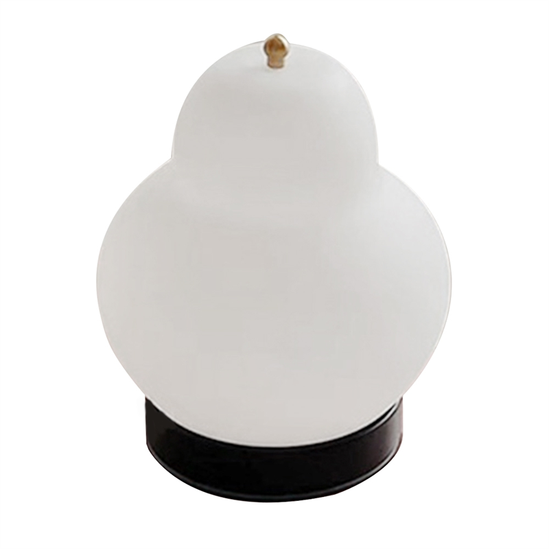 (GGBR) French Cream Pear Table Lamp Bedside Minimalist Living Room Rechargeable Lamp Ambiance Decorative Night Lamp White