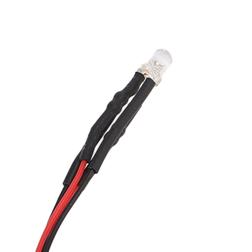 2PCS Durable White Light RC Car LED Light Stable Performance High Simulation RC LED Light Kit 110mm Length RC Car LED Headlights RC Model DIY Hobbyists