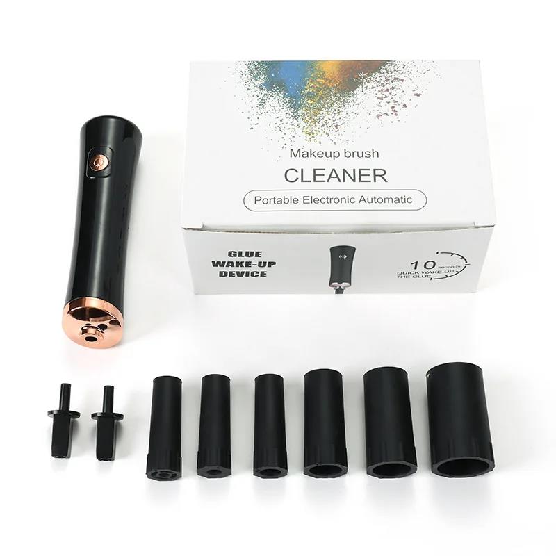 New specials Electric eyelash glue shaker for nail polish tattoo ink pigment liquid glue shaker 2 connectors 6 plastic cap mold beauty tools
