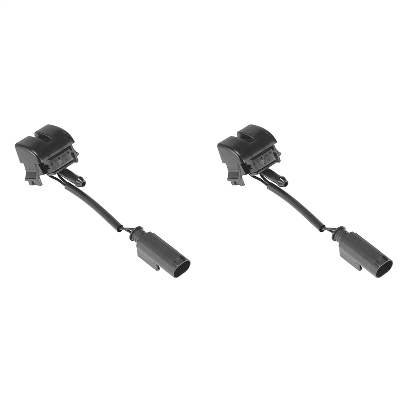 JINMY 2X Front Right Windshield Heated Washer Sprayer Nozzle Jet 61668374366 for 3 Series E46 323I 325I 328I 330I 99-05