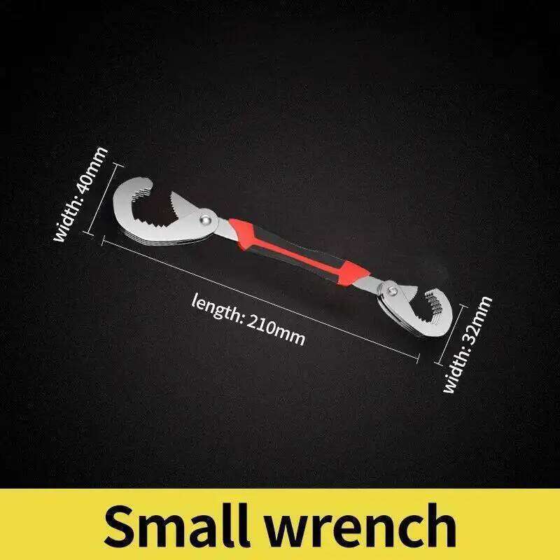 Adjustable Open End Double Multifunctional Universal Pipeline High Carbon Steel Wrench Set Manual Hardware Grip Tool