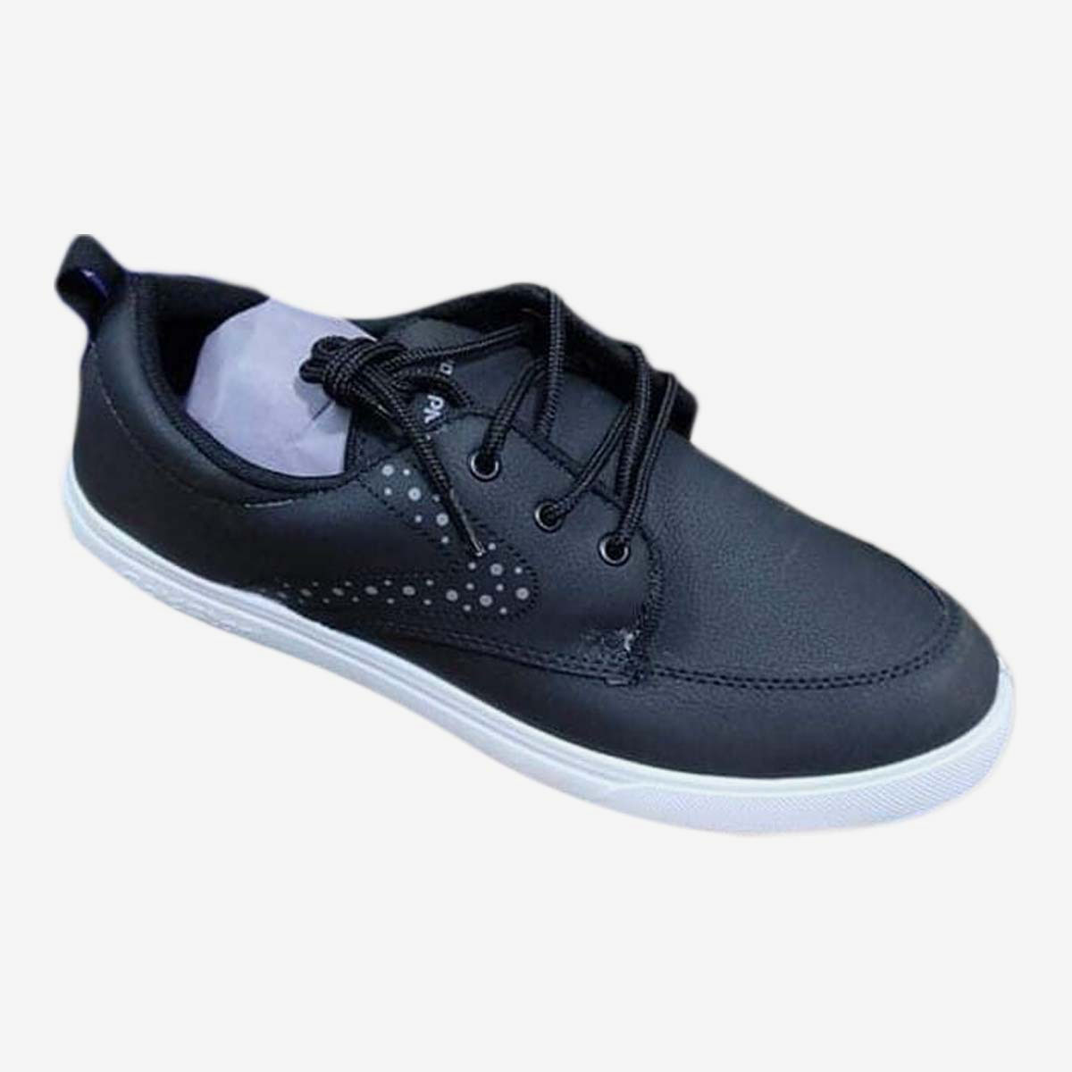 GOLDSTAR Dash-05 Synthetic Leather Black Sneaker for Men