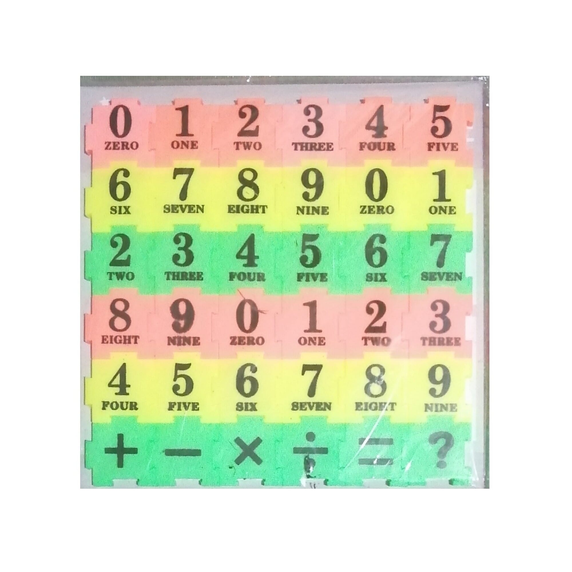 Numbers Plastic Jigsaw Puzzle- 36pcs