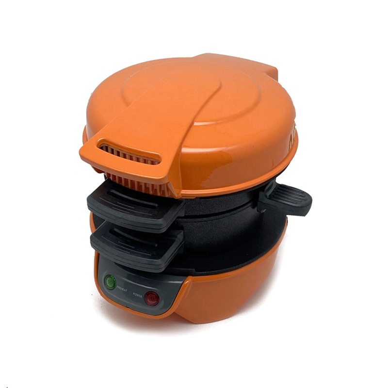 OUMERY Orange Multifunctional Hamburger Maker Bread Machine Home Breakfast Machine Toasting Electric Pancake Maker EU Plug