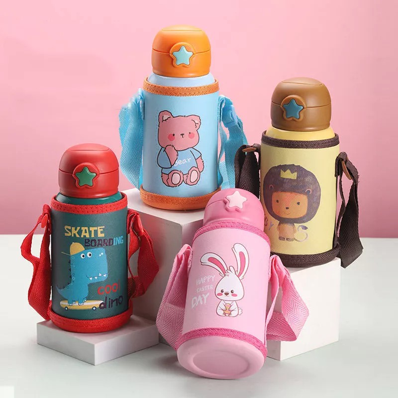 500ML Water Bottle Thermo Cute Kids Thermos Stainless Steel Hot Water Bottle Travel Cup - Thermos Bottle For Kids |