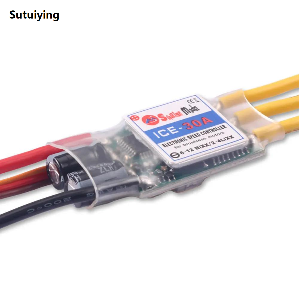 Sutuiying SunriseModel ICE 2-6S Helicopter Airplane Brushless ESC with BEC Hot Selling Output 18A 30A 40A 45A 60A 90A 100A 120A 150A for RC Models DIY