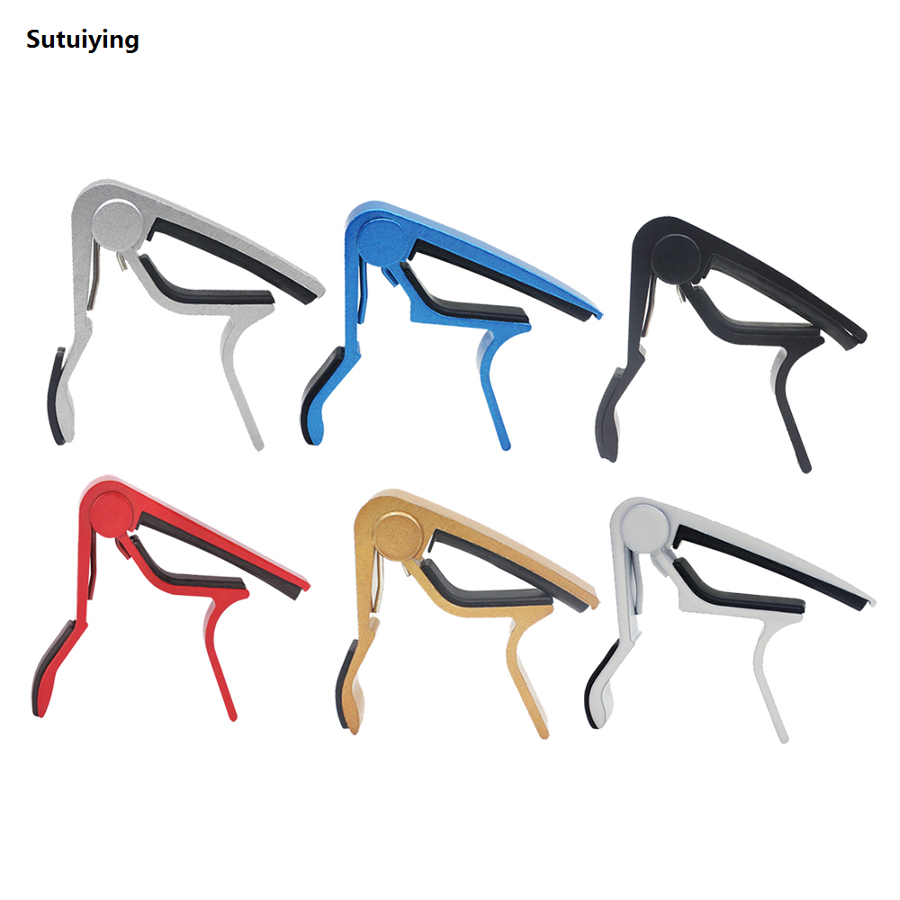 Sutuiying Guitar Capo for 6 String Acoustic Classic Electric Guitar Alloy Hot Selling Metal Universal Multifunction Capo Guitar Accessories