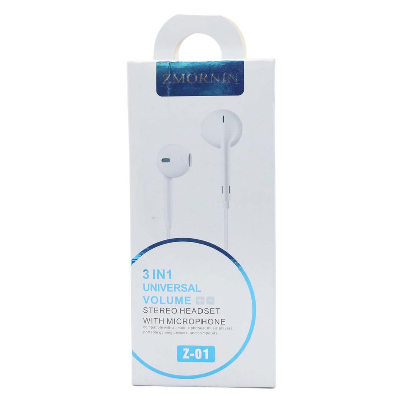 ZMORNIN 3 in 1 Universal Volume Earphone