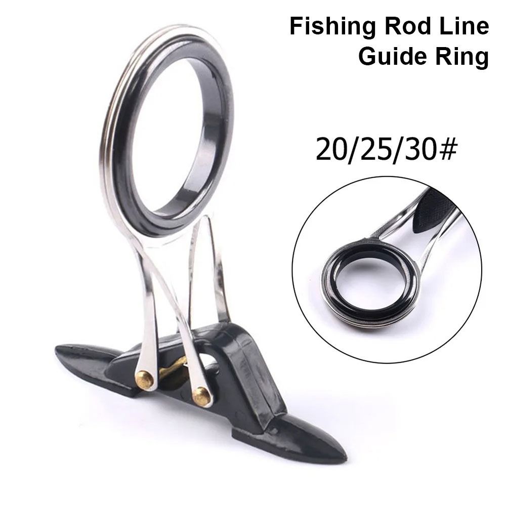 1Pcs New Folding Fishing Rod Pole Line Guides Telescoplc Wearproof Guide Ring Stainless Steel Eye Ring Fishing Tackle Accessories