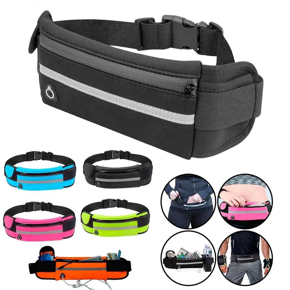 1Pcs Durable Portable Running Waist Bag Waterproof 20x10cm Run Cycling Belt Bag Sports Fanny Pack Women Men