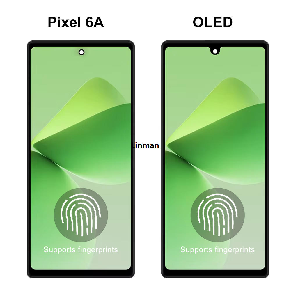 HOT OLED Pixel 6A Display Screen Assembly for Google Pixel 6A GX7AS GB62Z G1AZG GB17L LCD Display Digital Touch Screen with Frame