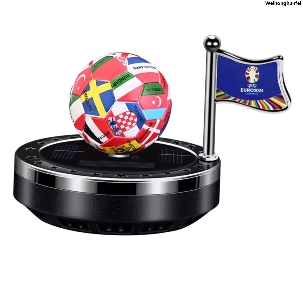 Weihonghunfei2025 New Universal Football Flag Solar Perfume dashboard Scent Air Aroma Essential Oil Diffuser For Car 1 Pc