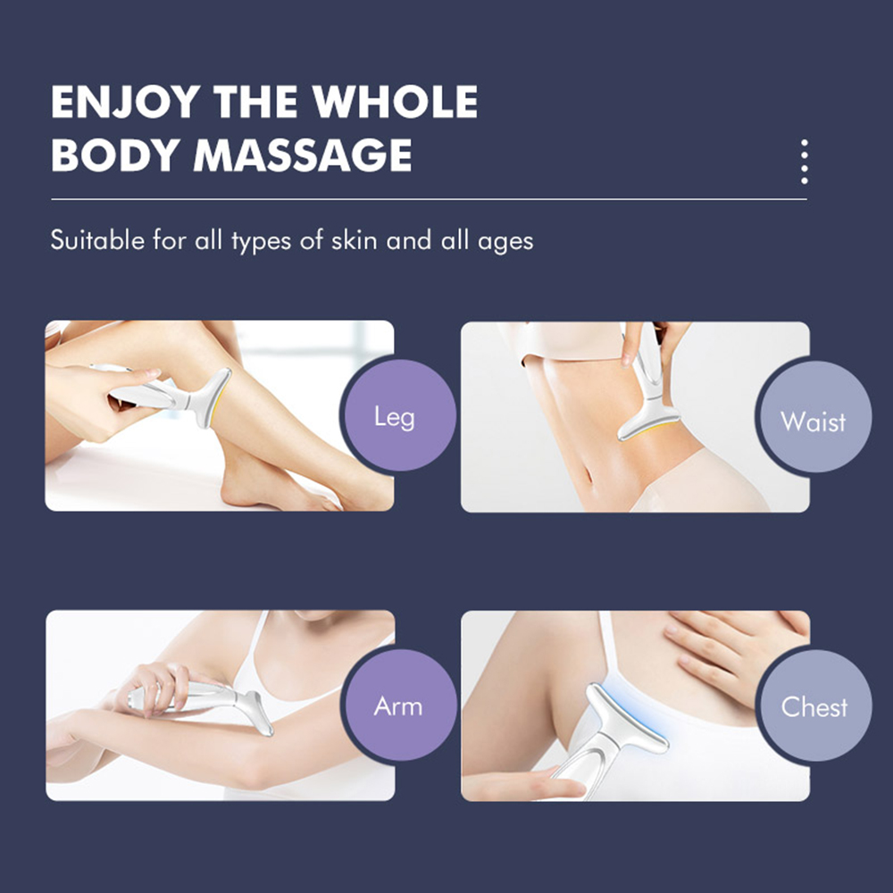 Sales promotion V Line Face Neck Lifting Machine EMS Microcurrent LED Photon Therapy Beauty Device Anti Wrinkle Remove Double Chin Face Massager