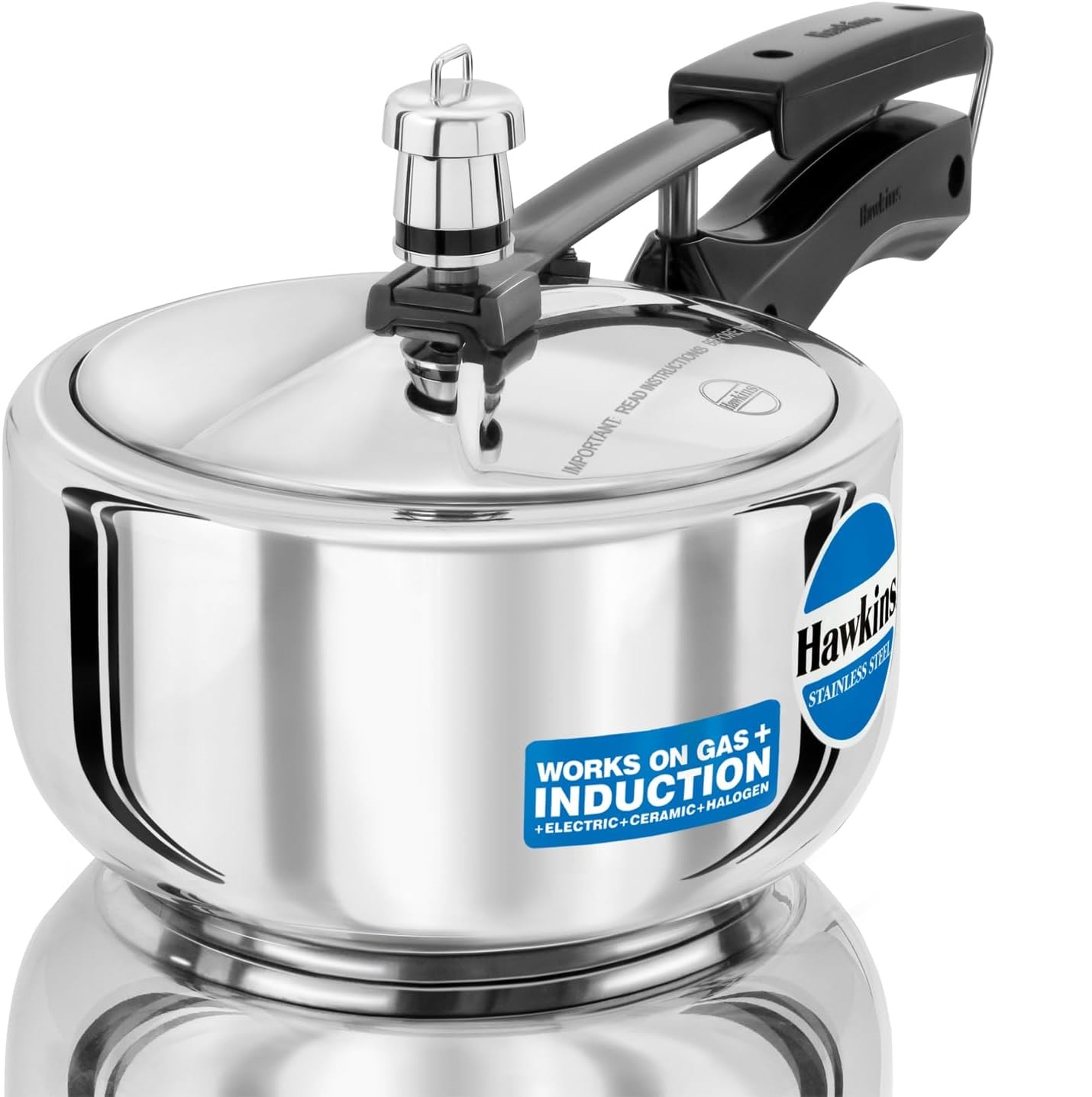 Hawkins Stainless Steel Induction Compatible 2 Liters Pressure Cooker _SSC20