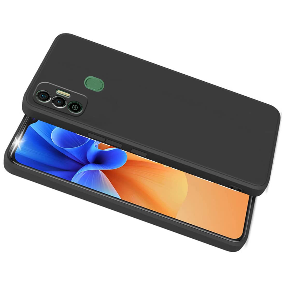 Techno Spark 8 Soft Silicon Cover With Fur Inside