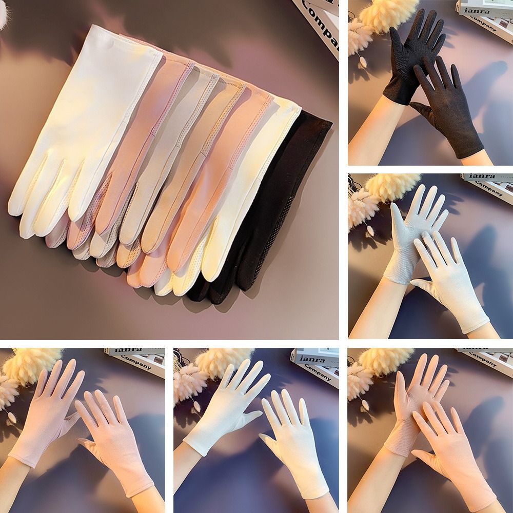 1 pair Sexy Outdoor Thin Cycling Equipment Mitten Driving Sun Protection Gloves Sunscreen Gloves