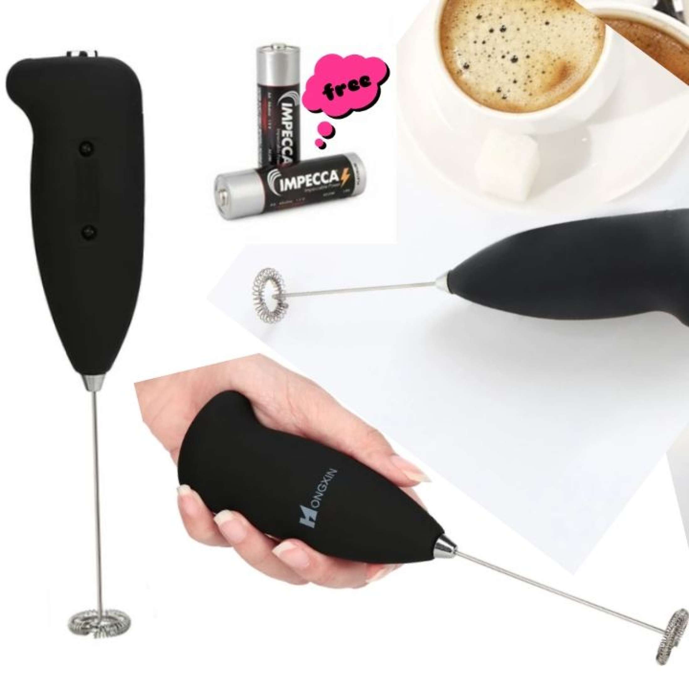 New Kitchen Electric Hand Whisk Mixer Coffee Milk Egg Beater Stainless Steel Electric Hand Mixer