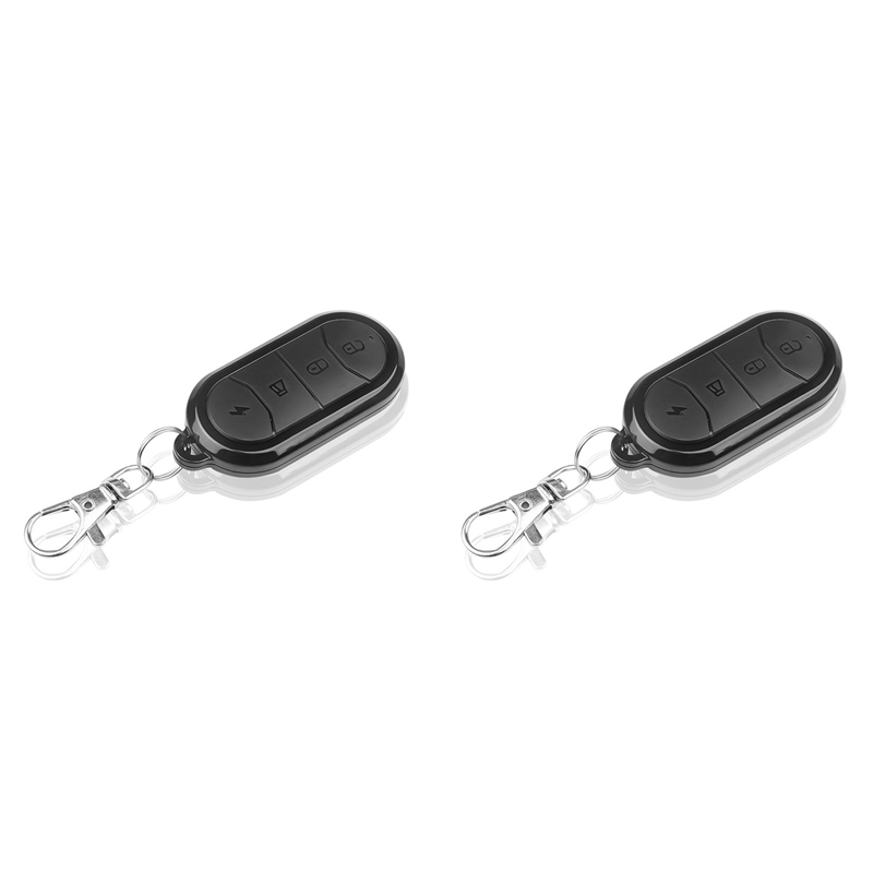 Spreeshop 2X 433MHz Garage Door Gate Remote Key Fob 4 Button Replacement Key Four Button Remote Control for Home Car Security