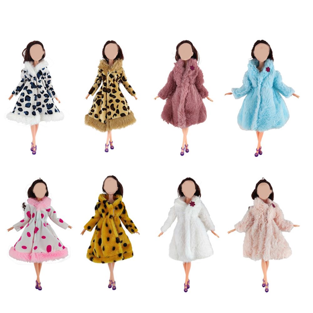 Toy 30cm Doll For Baby Soft Fur Coat Winter Warm Clothes