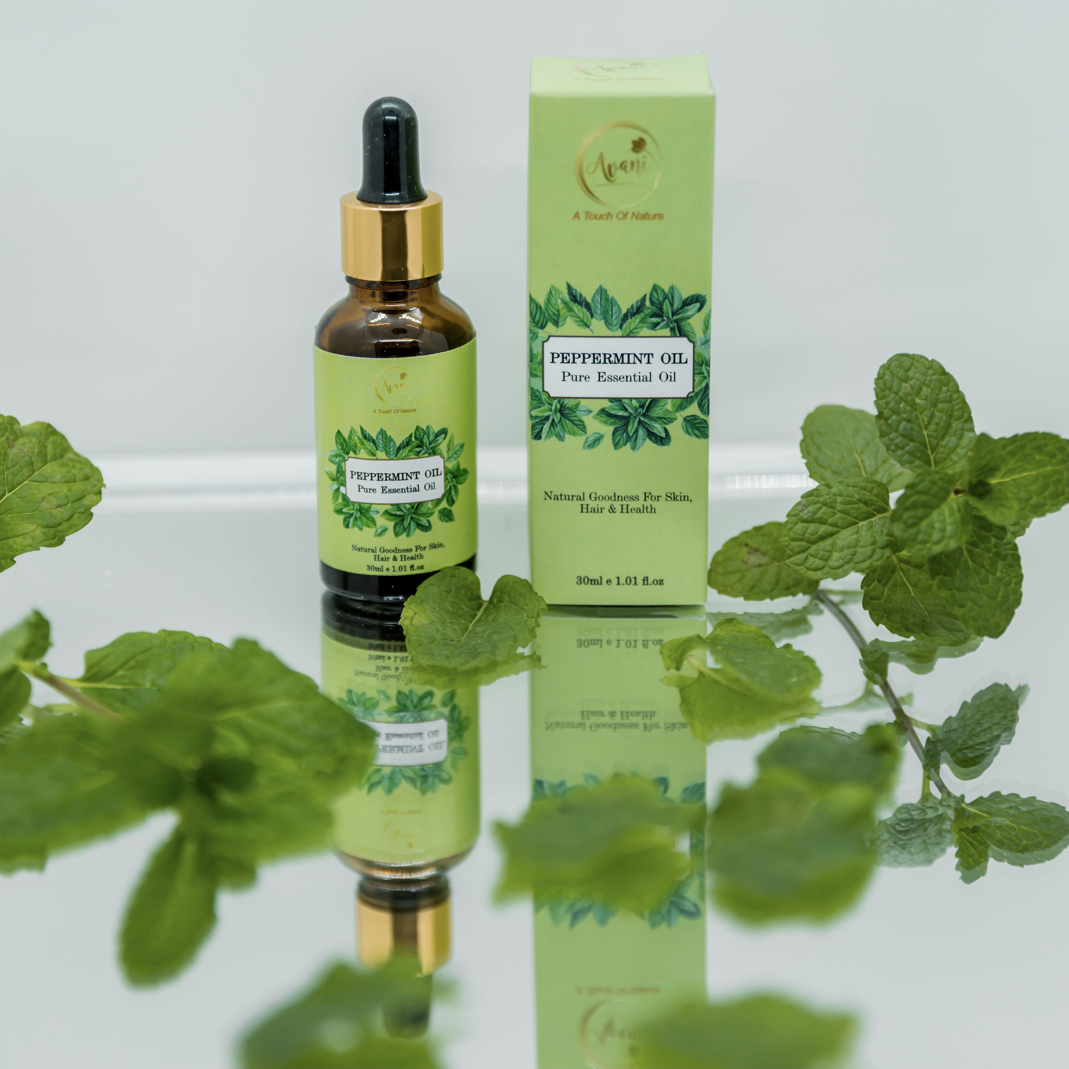 Avani 100% Natural & Pure Refreshing Peppermint Essential Oil For Headache & Stress Relief 30 ml