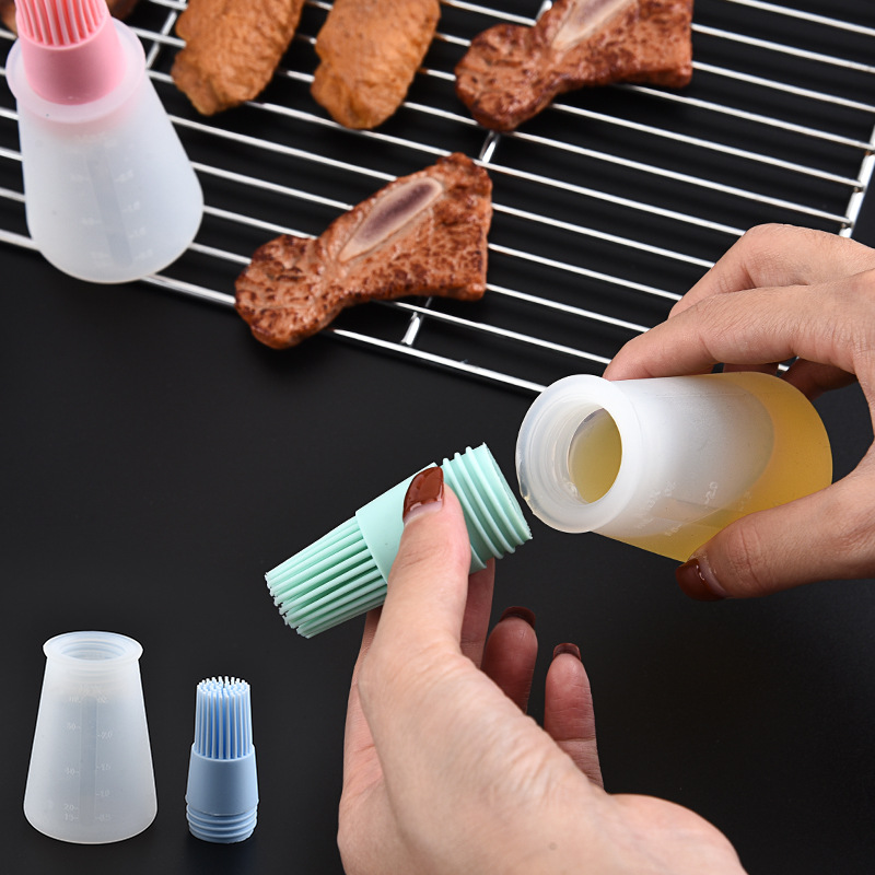 New Fashion Creative Silicone Oil Bottle Brush Barbecue Oil Brush Set Of 1