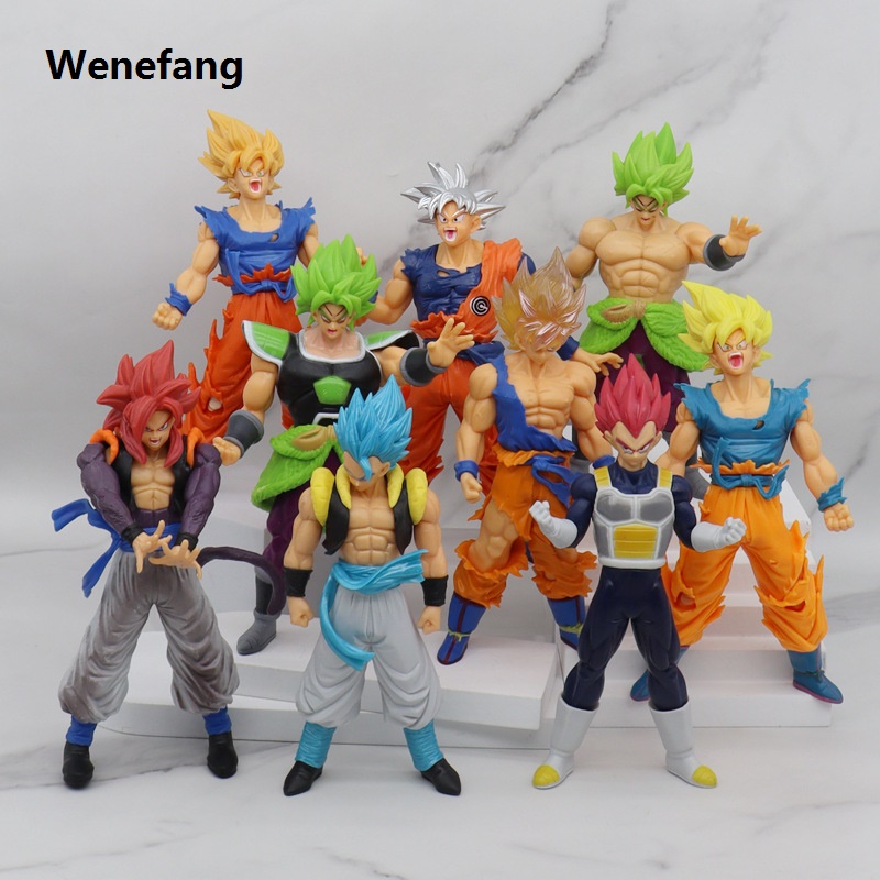 Wenefang Dragon Ball Z Super Saiyan Anime Figurine Model Gillen Rose Goku Hot Selling Broly Vegeta Ultra Instinct DBZ Action Figures Collection Toy