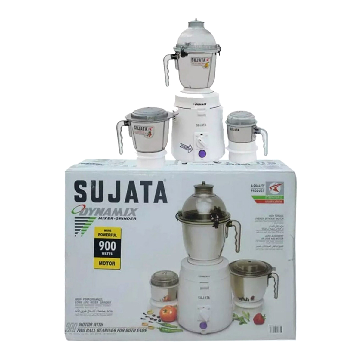 Sujata Dynamix DX Mixer Grinder 900 Watts 3 Jar