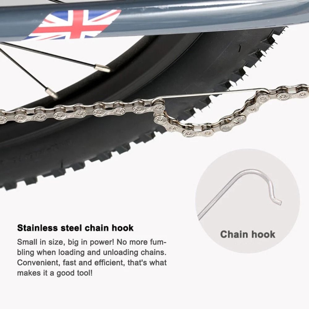 MTB Road Bike Stainless Steel Bike Chain Tool Aid Accessories Bicycle Chain Hook Connecting Accessories Bike Repair Tool