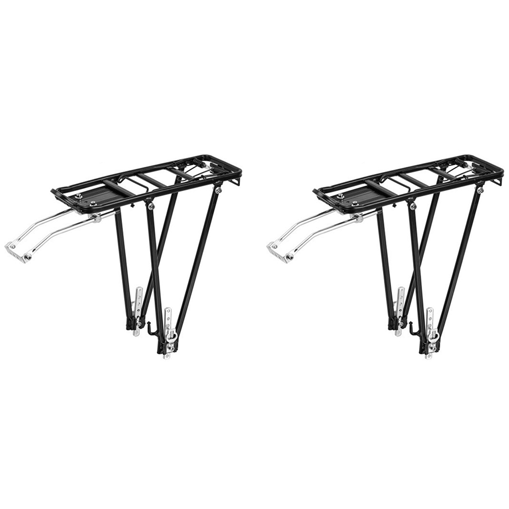JINMY 2X Rear Pannier Rack Mountain Bike Shelf Aluminum Alloy Carrier Accessories Bicycle Cycle Seat