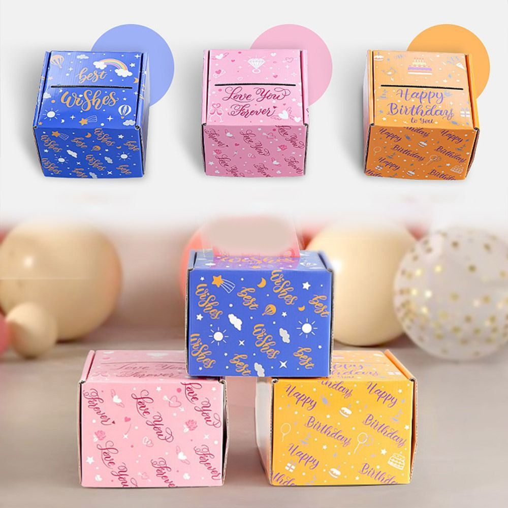 New Happy Birthday Happy Birthday Surprise Money Box Paper Surprise Cash Pull Gift Boxs Cake Decoration Cash Money Clip