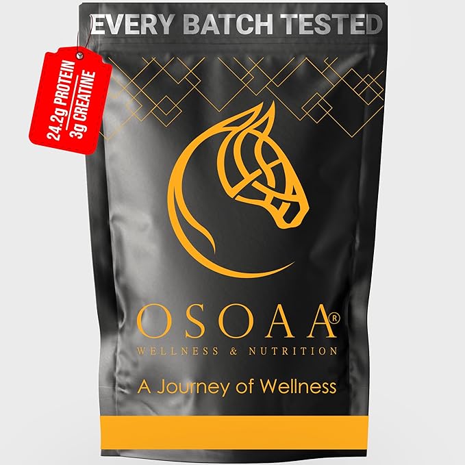 Osoaa Impact Whey Protein 1kg | Isolate & Concentrate | 24g Protein & 3g Creatine | 5X Digestive Enzymes for better Absorption | Batchwise NABL Lab Tested | Flavour - Malai Kulfi