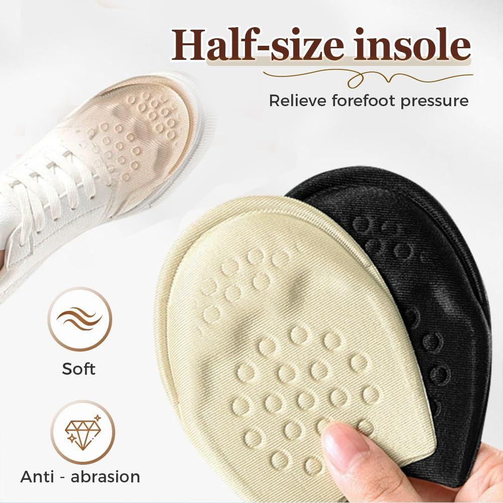 1pair One Size Fits All Non Slip Foot Pads Pointed Head Comfort Metatarsal Pads Soft Foot Care Foot Cushions High Heel Shoes
