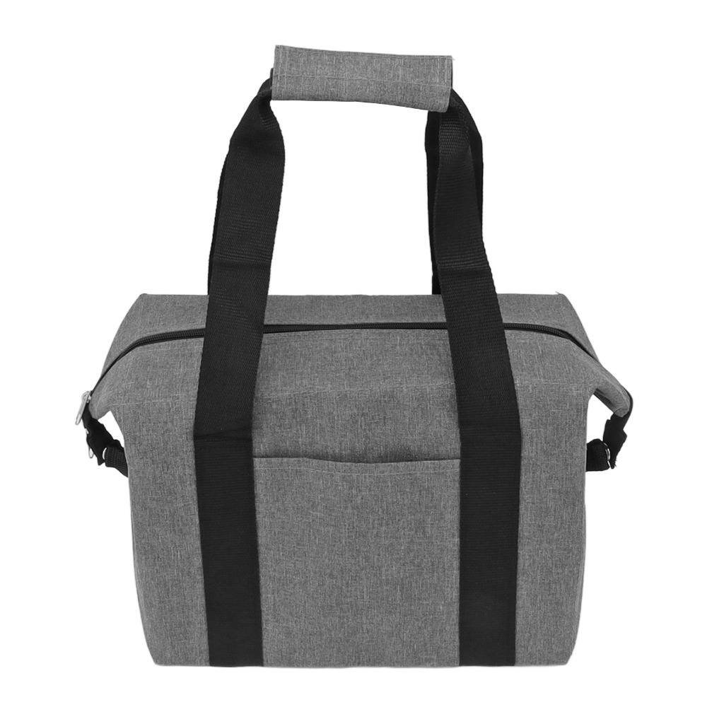 For Outdoor Activities Portable Camping Cooler Bag Foldable Small Size Thermal Insulation Bag 10L Grey Insulated Shopping Cooler Bag Picnic