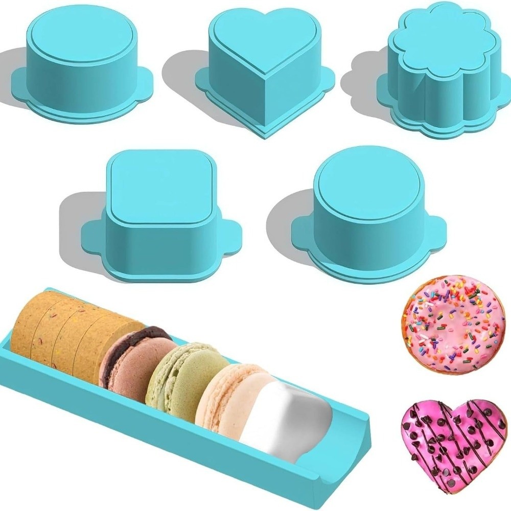 1/5Pccs Durable Round Shape Cake Pop Molds Reusable DIY Cake Pop Maker 3D Printed Creative Baking Mold Set Desserts Making
