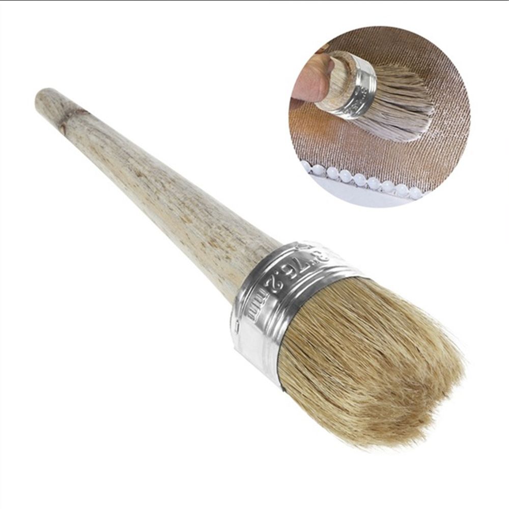 Artist Tools Drawing Supplies Car Cleaning Oil Paint Brush Painting Tool Bristle Chalk Wooden Handle