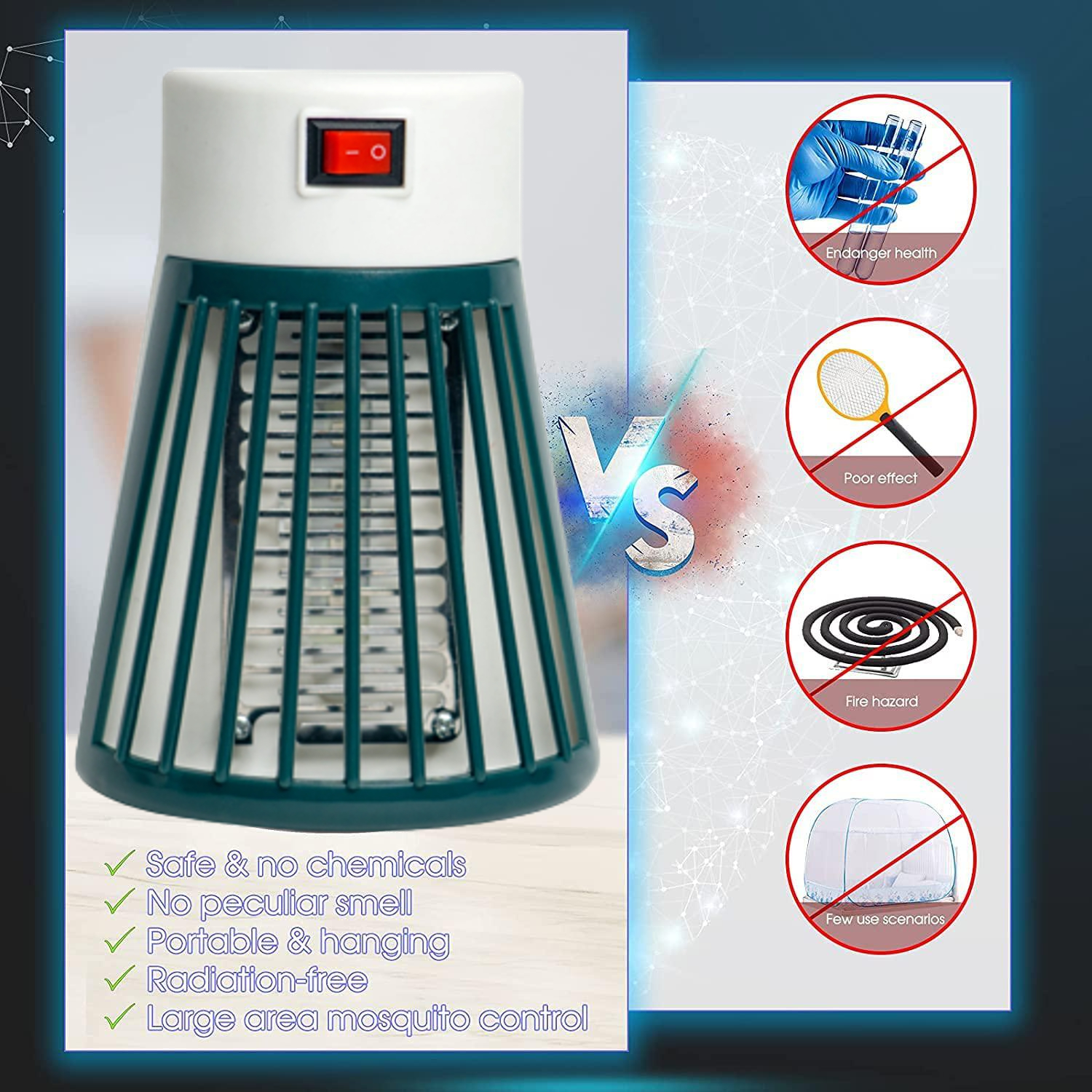 Electronic Plug LED Mosquito Killer Machine Trap Lamp