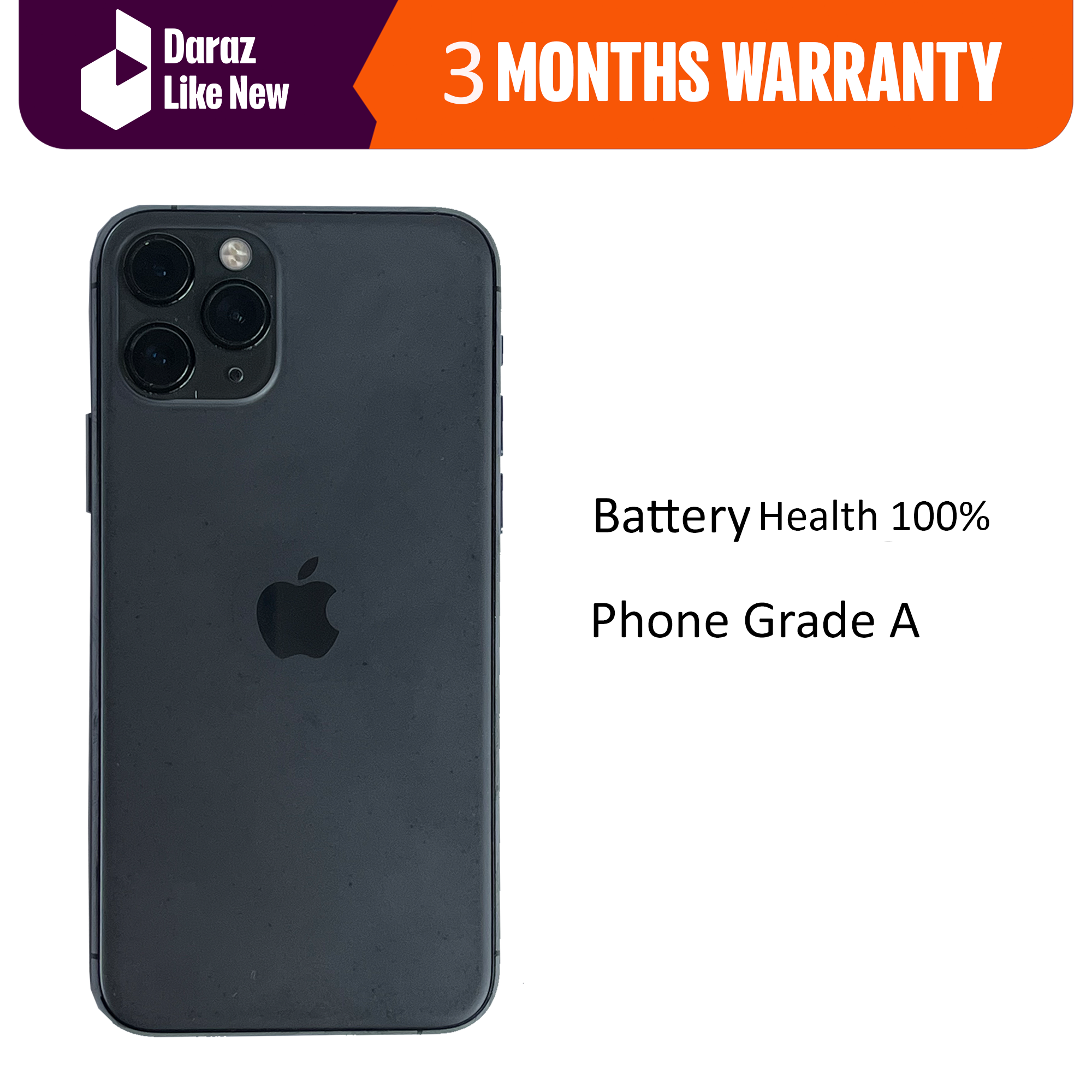 ( Renewed ) Apple iPhone 11 Pro - 64 GB Matte Space Gray - NTA / MDMD Approved