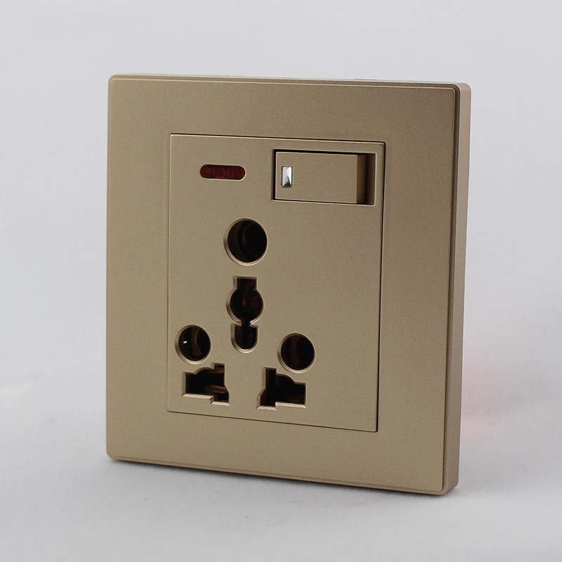 Gold Color single power socket