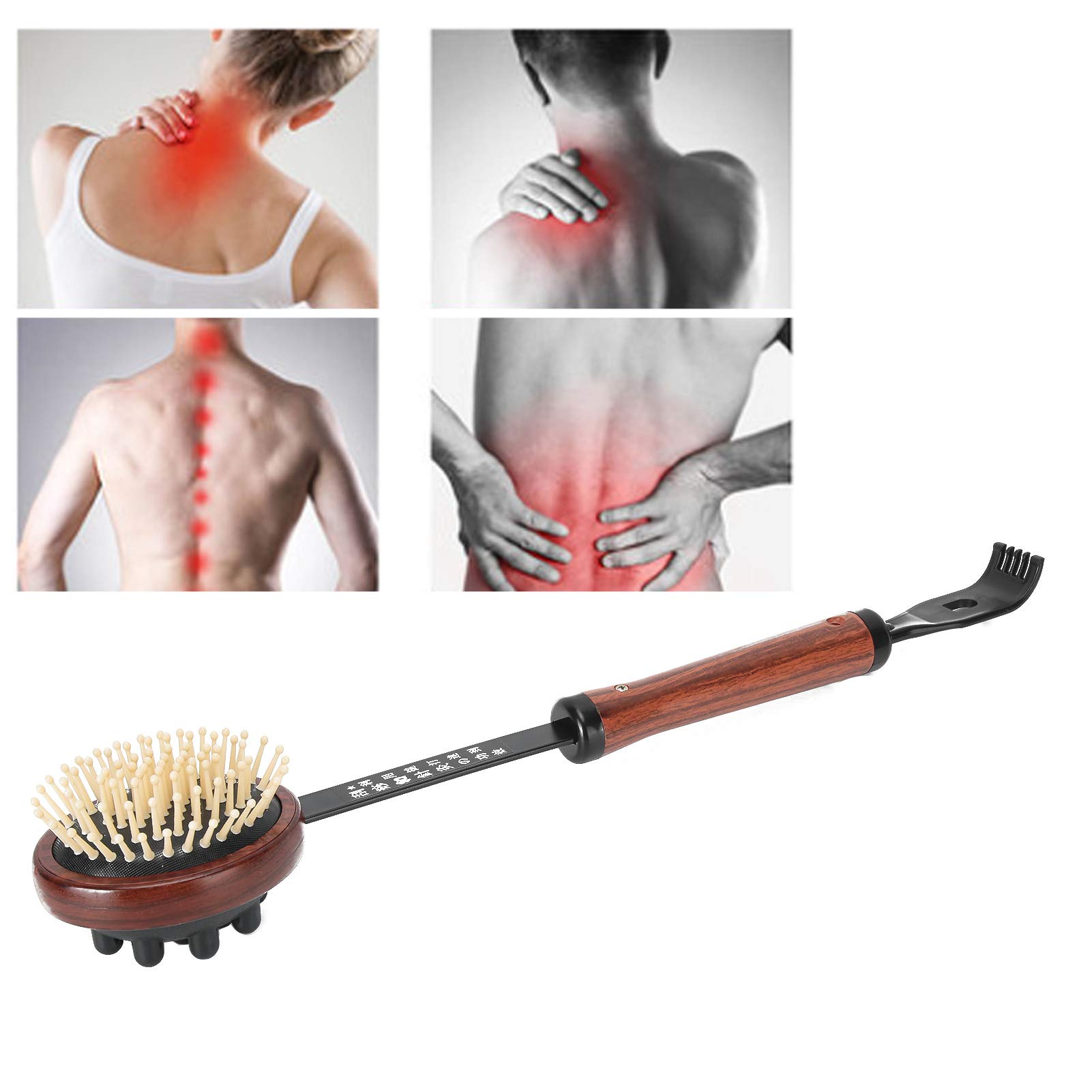 3 in 1 Back Scratcher, Manual Massage Hammer Scalp Massager for Women or Men