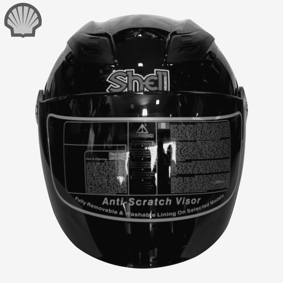 Shell Half Face Helmet Single Visor