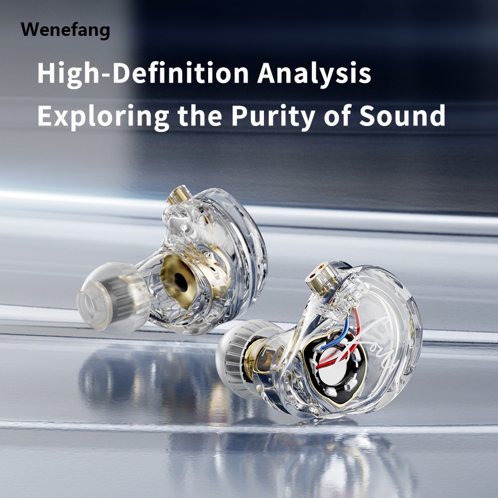Wenefang TRN CS4 HIFI IEMs 10mm Dynamic Driver Earphones In-Ear Monitor Headphones Gaming Headset Sports Earbuds with Detachable Cable
