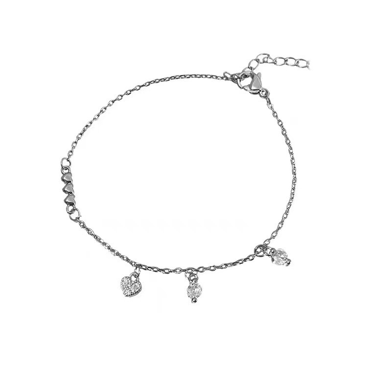 【Top-notch quality】Flash Diamond Glow Face Bracelet Women's Simple Niche Design Sense Cold Style Girlfriend Bracelet for Women